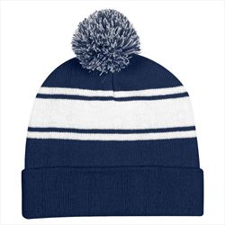 Navy with White Stripes